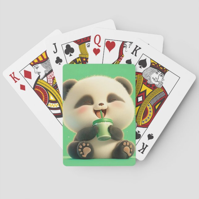 Joyful Panda: Refreshing Break Playing Cards (Back)
