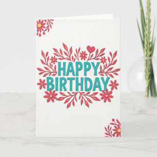 Joyful Papercut Floral Card