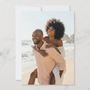 Joyful Pastel Beach Photo Invitation