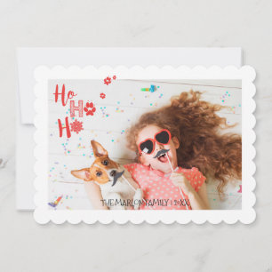 Joyful Paws Holiday Pet Photo Card