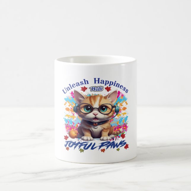 Joyful Paws T-shirts Coffee Mug (Center)