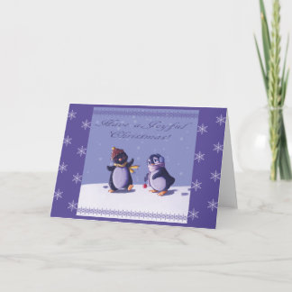 Joyful Penguins Christmas Card