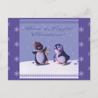 Joyful Penguins postcard