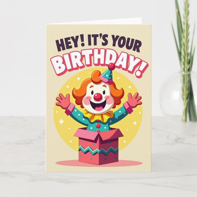Joyful Performer Birthday Card (Front)