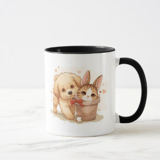 "Joyful Pets Mug: Cute & Heartwarming Animal Lover Mug