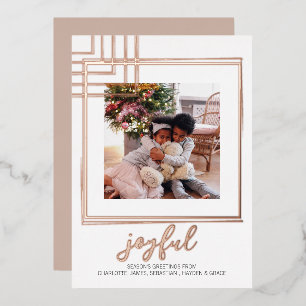 Joyful Photo Beige Christmas Holiday Season