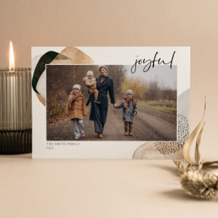 Joyful Photo Christmas Card