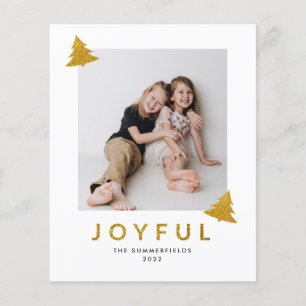 Joyful Photo Christmas Holiday Card