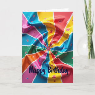 Joyful Pinwheel Birthday Card