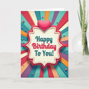 Joyful Plaque Birthday Card
