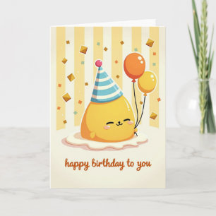 Joyful Plush Birthday Card