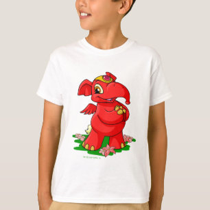 Joyful red Elephante in Shenkuu T-Shirt