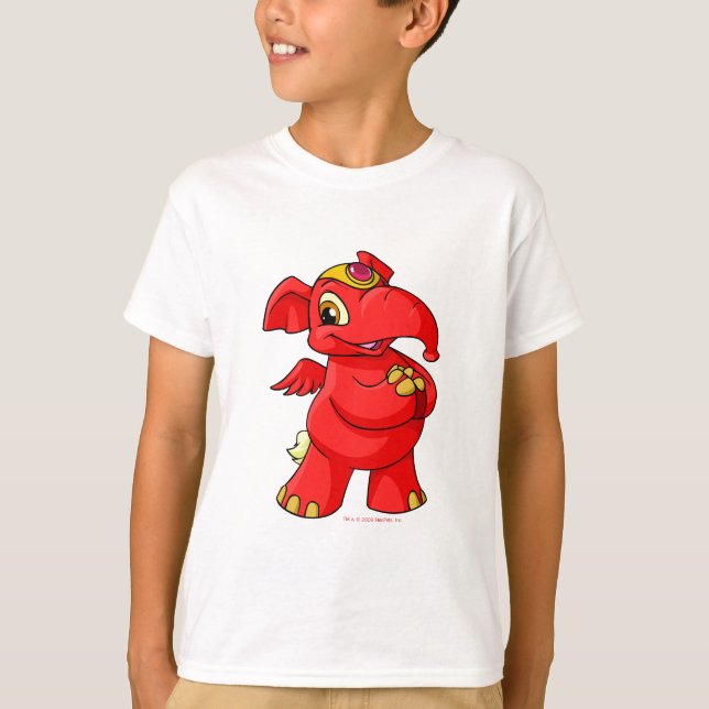 Joyful red Elephante T-Shirt (Front)