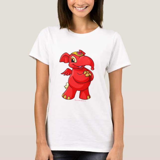 Joyful red Elephante T-Shirt (Front)
