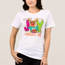 "JOYful Reindeer Christmas Tee"