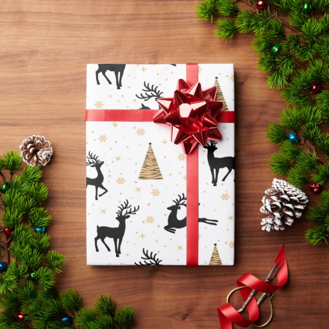 Joyful reindeer wrapping paper (Holiday Gift)