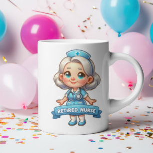 Joyful Retirement: Charming Retired Nurse Coffee Mug