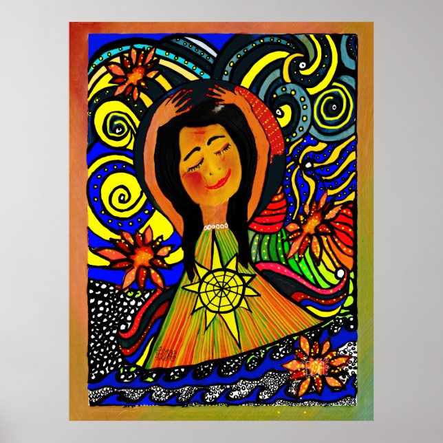 Joyful Serenity: A Celebration of Inner Peace Poster (Front)