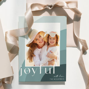 Joyful Shades   Vertical Photo Holiday Card