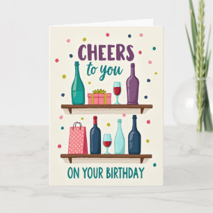 Joyful Shelf Bottles Card