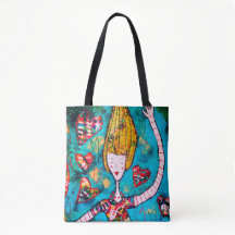 Joyful shopping bag tote