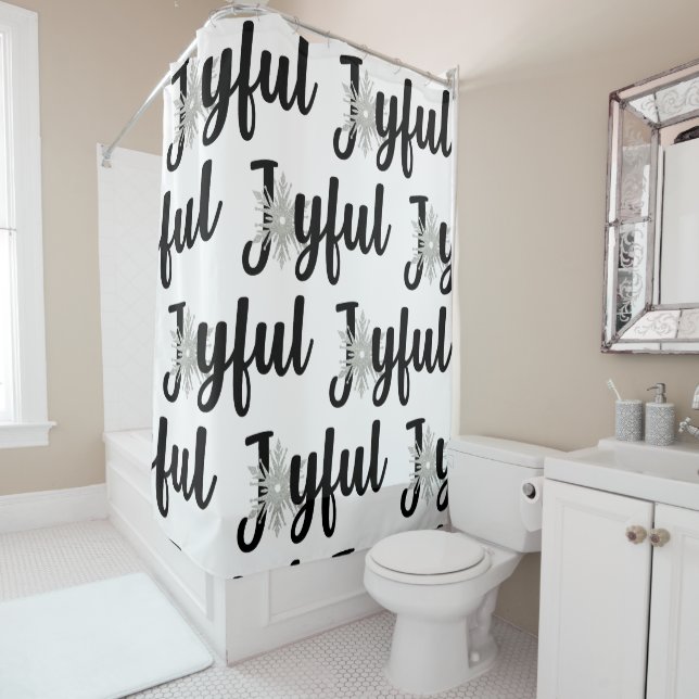 Joyful Shower Curtain (In Situ)