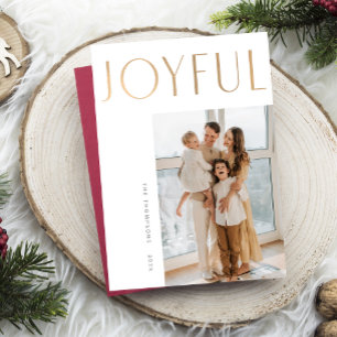 Joyful + Simple Template Christmas Card
