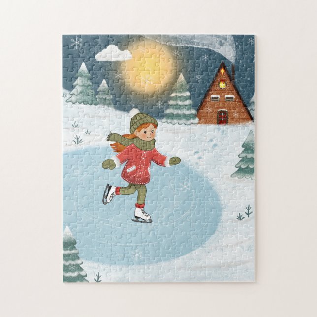 "Joyful skater"  Jigsaw Puzzle (Vertical)