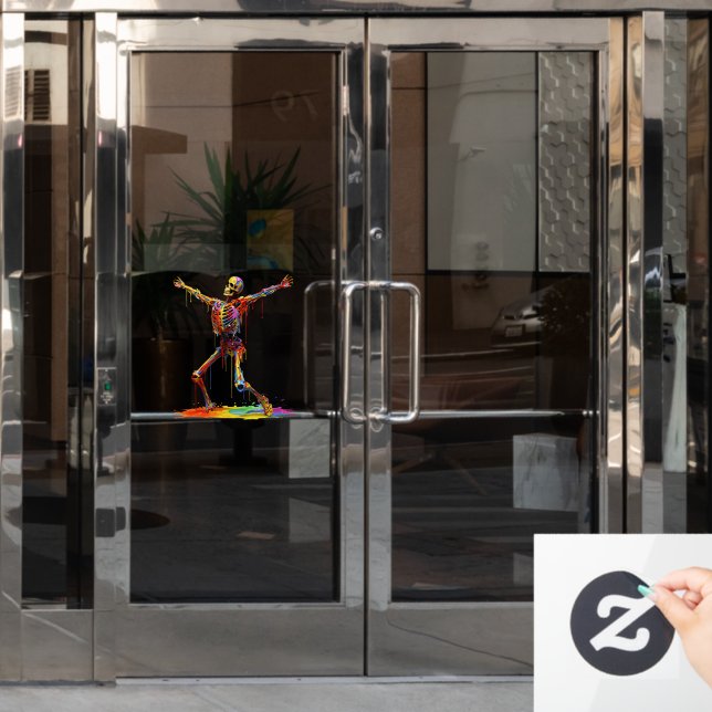 Joyful Skeleton: Dance of Colours (Office Door)