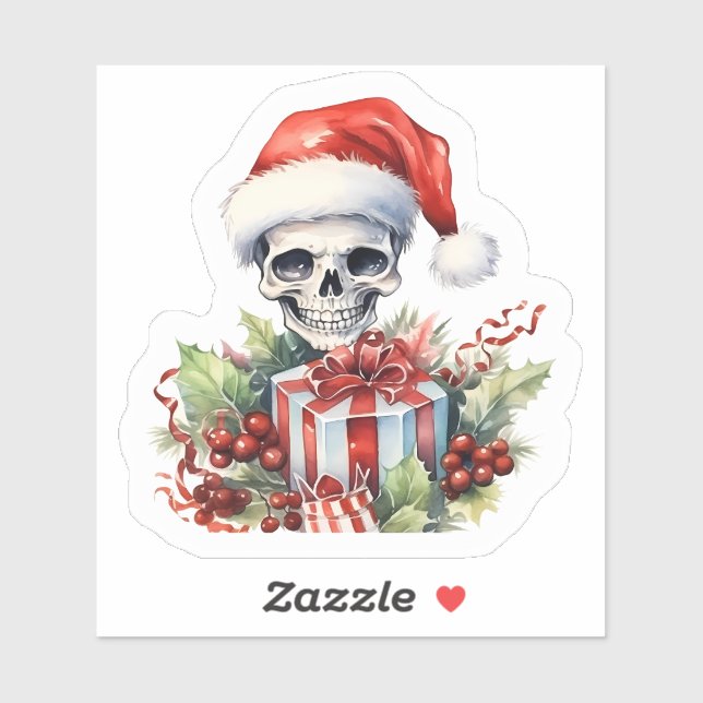 Joyful Skeleton With Christmas Gifts (Sheet)