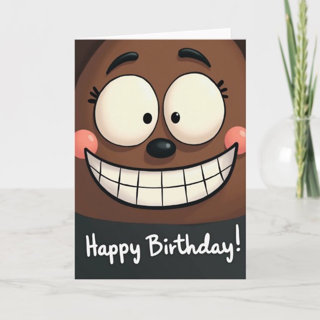 Joyful Smiling Character Card (Front)
