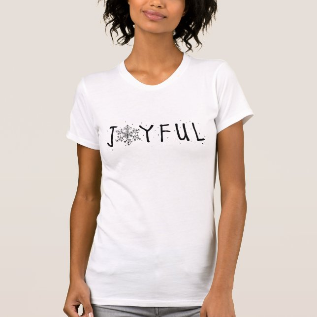 Joyful Snowflake T-Shirt (Front)