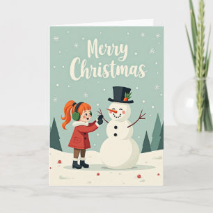 Joyful Snowman Builder Card