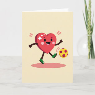 Joyful Soccer Heart Card