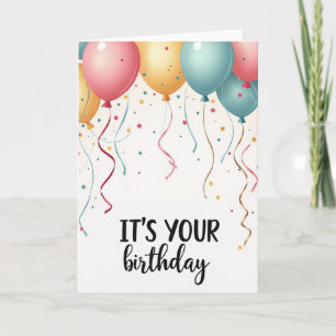 Joyful Spheres Birthday Card