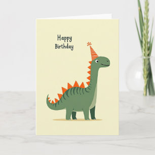 Joyful Spiked Dino Birthday Card