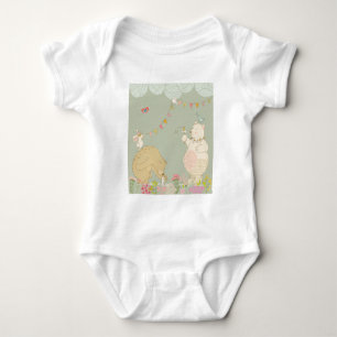 Joyful spring bears baby bodysuit