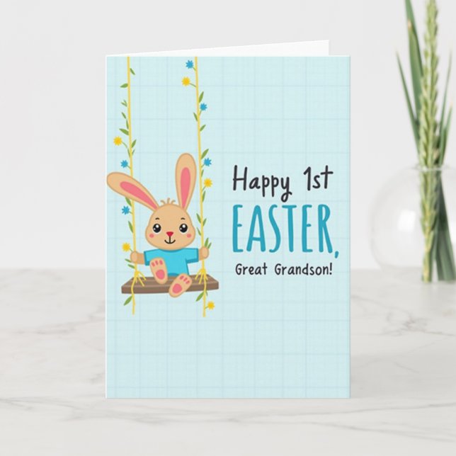 Joyful Spring Creature Swing Card (Front)