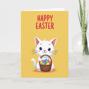 Joyful Spring Feline Friend Card