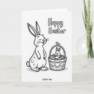 Joyful Spring Rabbit Art Card