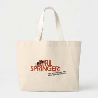 Joyful Springer Defined Large Tote Bag