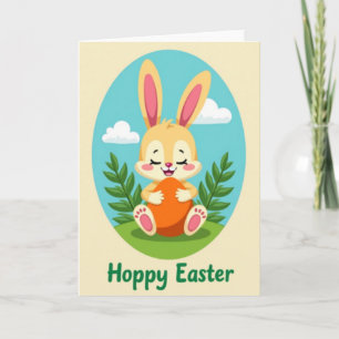 Joyful Springtime Bunny Card