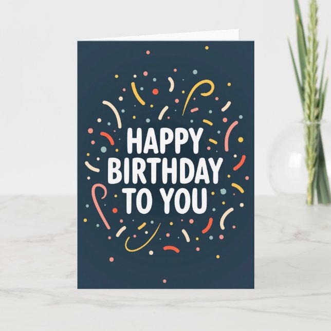 Joyful Sprinkle Birthday Card (Front)
