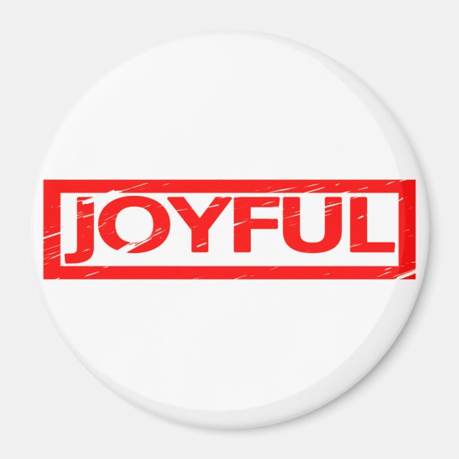 Joyful Stamp Magnet (Front)