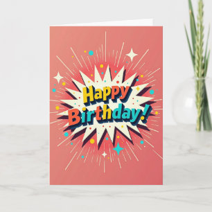 Joyful Star Birthday Card