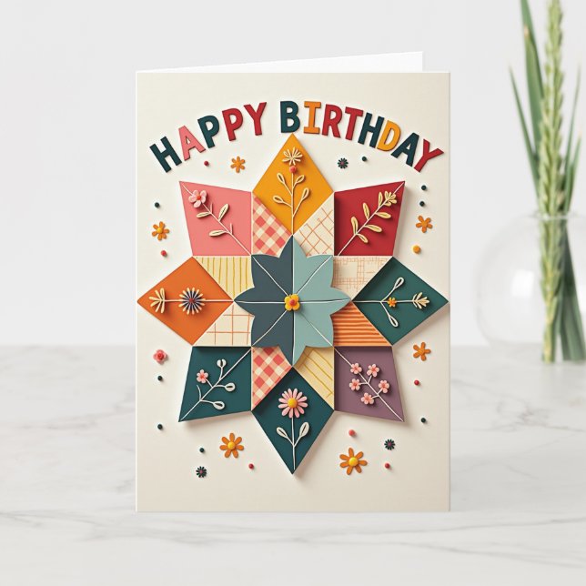 Joyful Star Pattern Card (Front)