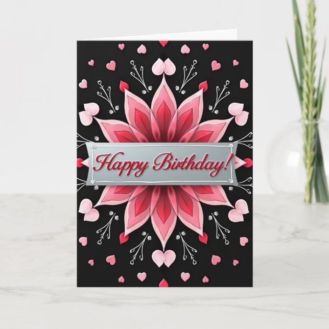 Joyful Starburst Bloom Card (Front)