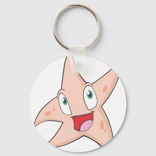 Joyful Starfish Key Ring (Front)