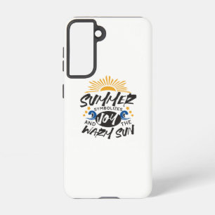 Joyful Summer Bliss - Warm Sun Quote Samsung Galaxy Case