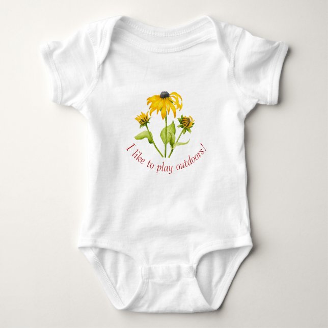 Joyful Summer on a Baby Bodysuit (B) (Front)